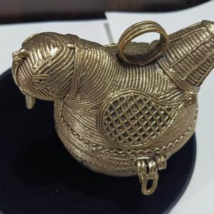 Brass Bird Toffees Storage Container